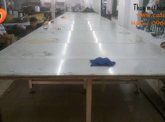 Sửa Mặt Bàn Cắt Vải Công Nghiệp cho Công ty May 30/4 tại Phú Nhuận